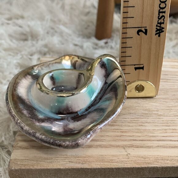 Vintage Stoneware Trinket Jewelry Dish - Picture 17 of 17